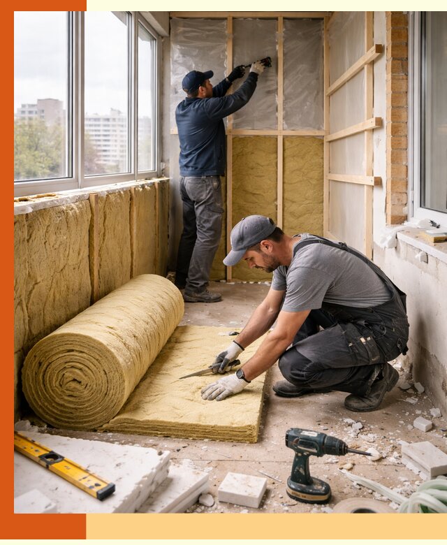 Утепление балкона под ключ в Морозовске качественно и быстро